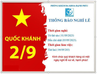 [LỊCH NGHỈ LỄ QUỐC KHÁNH 2/9]