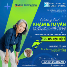 ƯU ĐÃI 50% CHI PHÍ KHÁM VÀ TƯ VẤN LOÃNG XƯƠNG