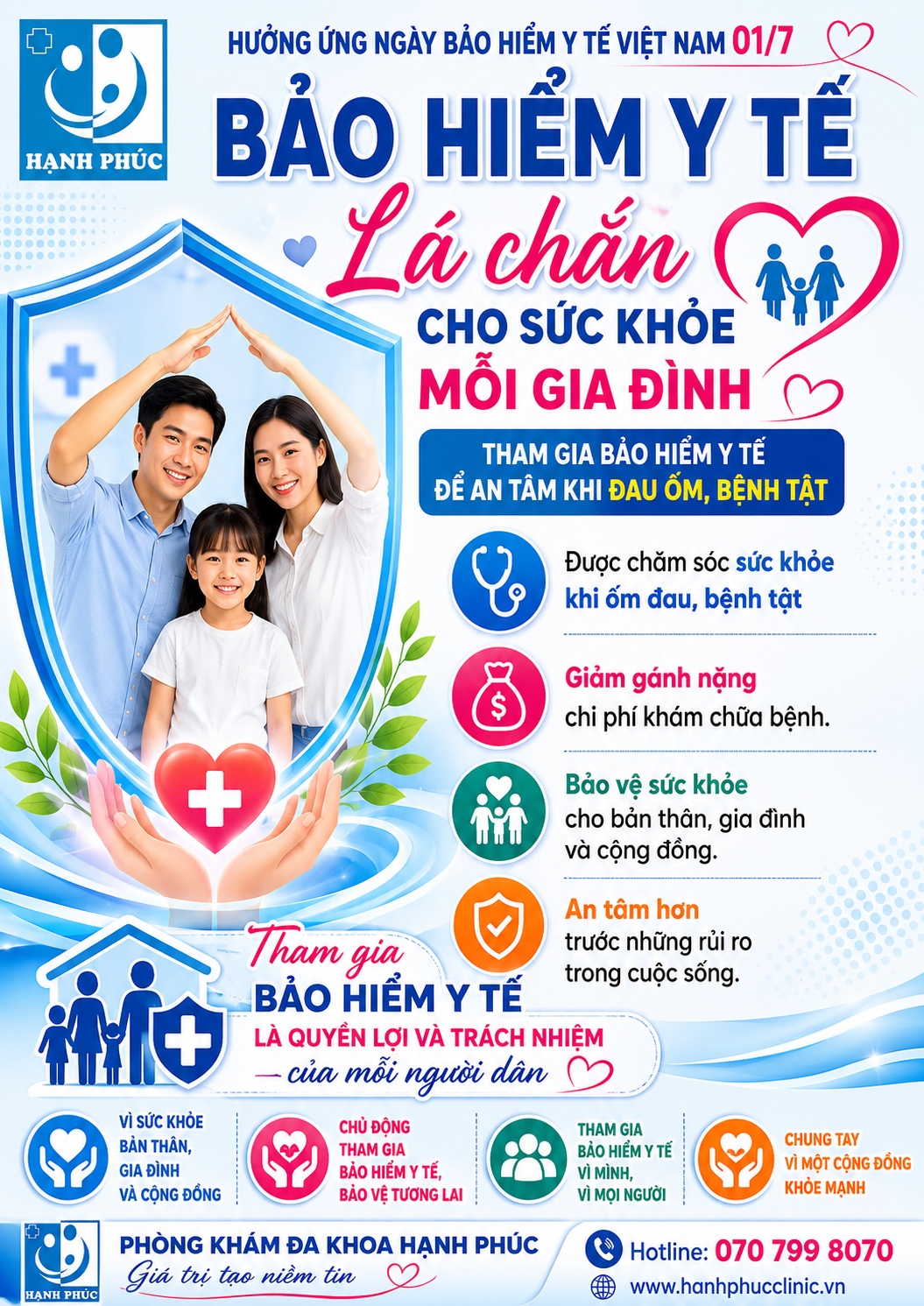 HƯỞNG ỨNG NGÀY BHYT VIỆT NAM 01/07